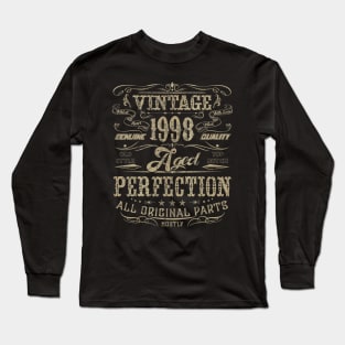 Classic 22nd birthday gift Design for men women Vintage 1998 Long Sleeve T-Shirt